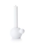 Runder Kerzenhalter ROUND N ROUND aus weiß lackiertem Buchenholz von applicata runder Kerzenhalter aus Holz weiß lackiert - ROUND N ROUND von applicata
