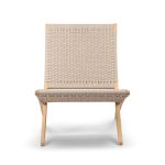 Outdoor Loungesessel aus Flachseil in sesame MG501 Cuba Chair Outdoor von Carl Hansen and Son