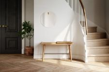 Holz Sitzbank Zweisitzer im dänischen Design - SCALA BENCH SMALL von by Wirth