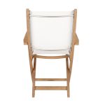 Klappstuhl aus Teak mit Armlehne in der Rückansicht JUMP von Jan Kurtz