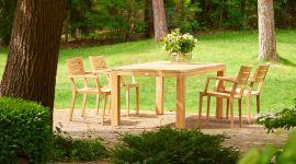 Stapelstuhl aus Teak für Garten und Terrasse - GRACE von Traditional Teak