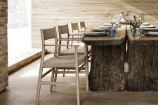 klassischer Stuhl mit Geflecht aus Papierkordeln und Holz für Esstisch - ARV CHAIR Brdr Krüger