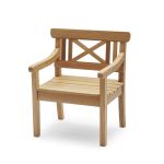 DRACHMANN von Skagerak - klassischer Gartenstuhl aus Holz in Teak mit Armlehnen