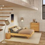Durch sein durchdachtes Design scheint das Bett QUADRA von vitamin design zu schweben vitamin design QUADRA - Bett modernes Design in Asteiche, geölt