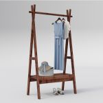 Kleiderständer aus Massivholz in Schwarznuss - Der Theo von Sixay