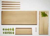 Aufbau des Design Schreibtisch POET DESK von Nordic Tales in Eiche