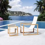 Klare Linien, nachhaltige Materialien und eine hochwertige Verarbeitung kennzeichnen den SOFIA LOUNGE CHAIR von Traditional Teak SOFIA LOUNGE CHAIR von Traditional Teak - Lounge Chair für den Garten