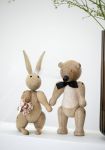 Die Holzfiguren RABBIT und BEAR von Kay Bojesen in Kombination Kay Bojesen Holzfiguren RABBIT und BEAR
