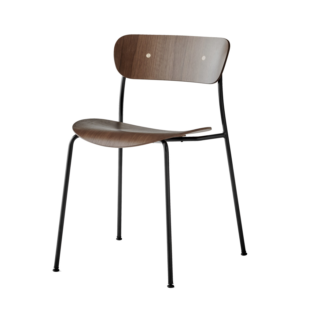 &tradition - Pavilion AV1 - moderner Stapelstuhl aus Holz und Metall