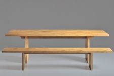 Tisch Holz massiv in Eiche geölt SAGA von vitamin design