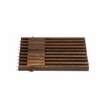 Faltbarer Topfuntersetzer TABLE FRAME aus Holz in Eiche geräuchert von by Wirth faltbarer Topfuntersetzer aus Holz in Eiche geräuchert TABLE FRAME von by Wirth