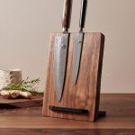KNIFE BLOCK von Noyer - Messerblock magnetisch aus Nussbaum 
