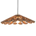 Von Hand gefertigte Pendelleuchte QUILL aus Eiche von Tom Raffield Pendelleuchte aus Eiche von Tom Raffield - QUILL