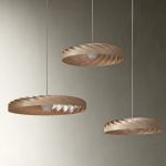 TR40 von Tom Rossau - Design Pendelleuchte flach und rund aus Holz