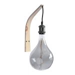 Wandlampe aus Holz in Zirbe mit Glühbirne - ARCUS von LeuchtNatur
