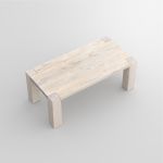 Couchtisch Massivholz in Eiche weiß geölt 120x60 TAURUS von vitamin design