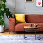 take me HOME - AMSTERDAM Couchtisch rund aus Holz und Metall in schwarz