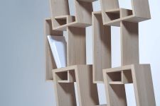 Designer Bücherregal in Eiche - KAO DOUBLE von Drugeot Manufacture 