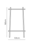 Technische Zeichnung der Garderobe aus Holz CLOTHES RACK von Andersen Furniture Technische Zeichnung der Garderobe aus Holz von Andersen Furniture - CLOTHES RACK