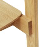 Form & Refine Blueprint stapelbarer Holzstuhl mit Lehne aus Holz in Eiche