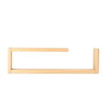 Großes Wandregal LILIAN aus PEFC-zertifiziertem Eichenholz von Jan Kurtz (horizontal montiert)  Dekoratives Wandregal aus Holz in groß - LILIAN von Jan Kurtz