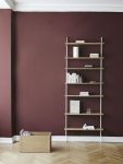 MOEBE WALL SHELVING Wandregal aus Eichenholz und Metall