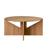 Design Sofatisch XL TABLE aus Holz in Eiche geölt von Kristina Dam Sofatisch rund aus Holz in Eiche geölt XL TABLE von Kristina Dam