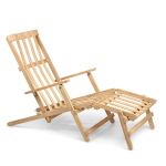 Deck Chair aus FSC zertifiziertem Teakholz BM5565 Teak Deck Chair extended von Carl Hansen and Son