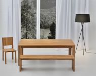 Massivholztisch in Eiche geölt CUBUS von vitamin design