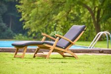 Traditional Teak - komfortabler Teakholz Deckchair im modernen Design KATE