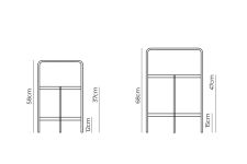 Technische Zeichnung - runder Beistelltisch von Andersen Furniture TRAY TABLE