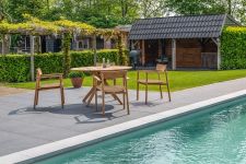 Outdoor Armlehnstuhl CARMEN DINING CHAIR von Traditional Teak 