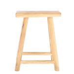 massiver Beistelltisch aus Teak - MILK von Jan Kurtz