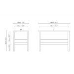 Technische Zeichnung von A LINE STORAGE BENCH 68 von FORM & REFINE