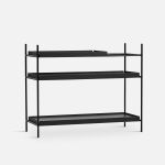 offenes Regal aus Metall und Holz - TRAY SHELF LOW Konfiguration 2 von WOUD