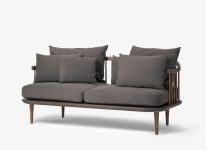 Sofa Holzrahmen in Eiche geräuchert und dunkelgrau FLY SC2 von &tradition