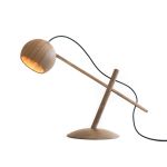 Designer LED Schreibtischleuchte LUNE LAMP von Brdr. Krüger in Eiche geölt & gewachst Design Schreibtischleuchte mit LED aus Holz in Eiche - LUNE LAMP von Brdr. Krüger