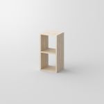 Das Massivholz-Regal PISA von vitamin design in der Variante Eiche gekalkt 2 x 1 Holzregal Raumteiler in Eiche gekalkt 2x1 PISA von vitamin design