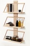 Das WOOD WALL SHELF Wandregal mit CREATE ME Tablett und Lichthalter sowie Salz- und Pfeffermühle Andersen Furniture - WOOD WALL SHELF mit CREATE ME Tablett und Lichthalter sowie Salz- und Pfeffer Mühle