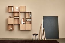 Modernes Würfel Wandregal aus Holz S10 SIGNATURE von Andersen Furniture Modernes Würfel Wandregal aus Holz in Eiche - S10 SIGNATURE von Andersen Furniture