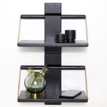 Kleines Wandregal (30x18xH24) aus schwarz gebeizter Eiche von Andersen Furniture Kleines Wandregal aus Eiche in schwarz von Andersen Furniture - WOOD WALL SHELF