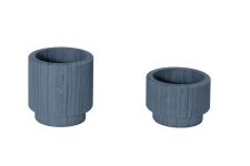 Design Teelichthalter aus Holz (blau gebeizt) von Andersen Furniture - CREATE ME