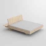 Das scheinbar schwebende Bett SOMNIA von vitamin design in Eiche gekalkt SOMNIA von vitamin design Bett schwebend in Eiche gekalkt