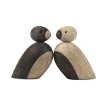 Holzfigur als Spatzenpaar von Kay Bojesen - SPATZENPÄRCHEN