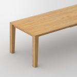 Esszimmertisch ausziehbar in Eiche, geölt - VARIUS mit Beinprofil E von vitamin design