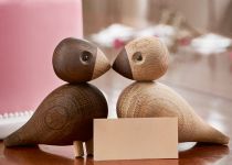 dekorative Vögel aus Holz - die unzertrennlichen LOVEBIRDS von Kay Bojesen
