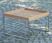 Jan Kurtz - PINO Beistelltisch für Garten mit Tablett aus Holz