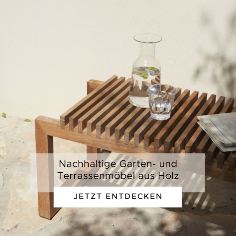 Nachhaltige Garten- und Terrassenmöbel aus Holz