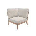 Eckmodul des Outdoor Loungesofas TRADITION von Skagerak by Fritz Hansen in Light Sand Outdoor Loungesofa Eckmodul Tradition Skagerak by Fritz Hansen