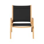 Outdoor Loungestuhl aus Teak in schwarz - KATE LAZY LOUNGE CHAIR von Traditional Teak